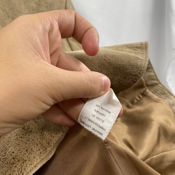 Double D Ranch M Leather Suede weaved jacket - Picture 6 of 6